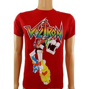 Voltron T Shirt Size S Defender Of The Universe Red Vintage‎ Y2K